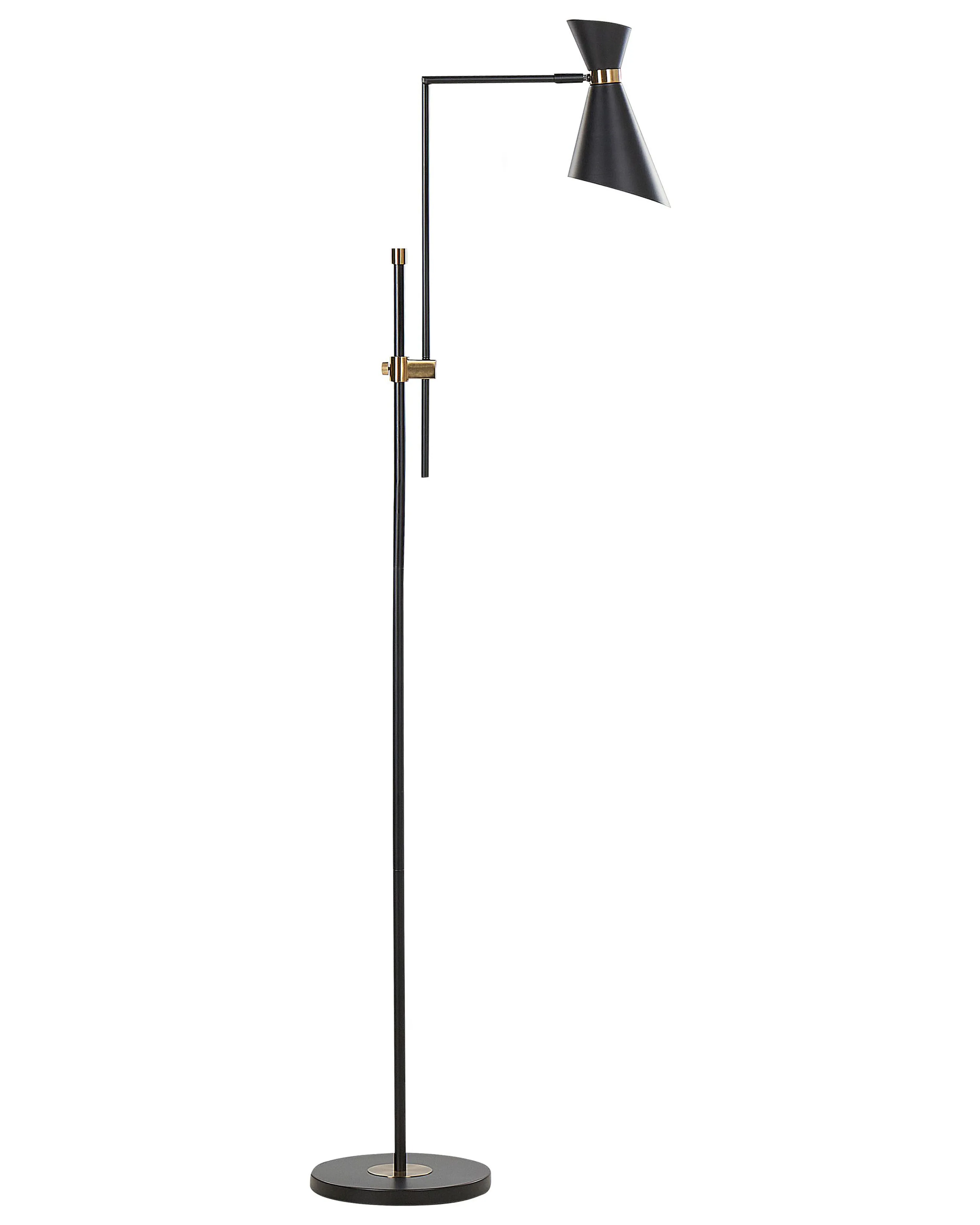 Staande lamp MELAWI Metaal Zwart