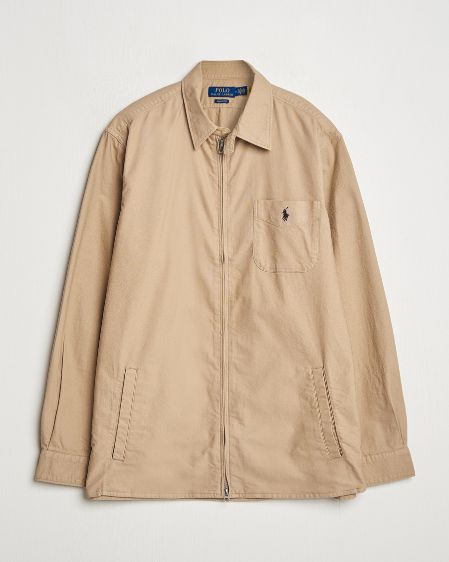 Polo Ralph Lauren Garment Dyed Oxford Overshirt Surrey Tan