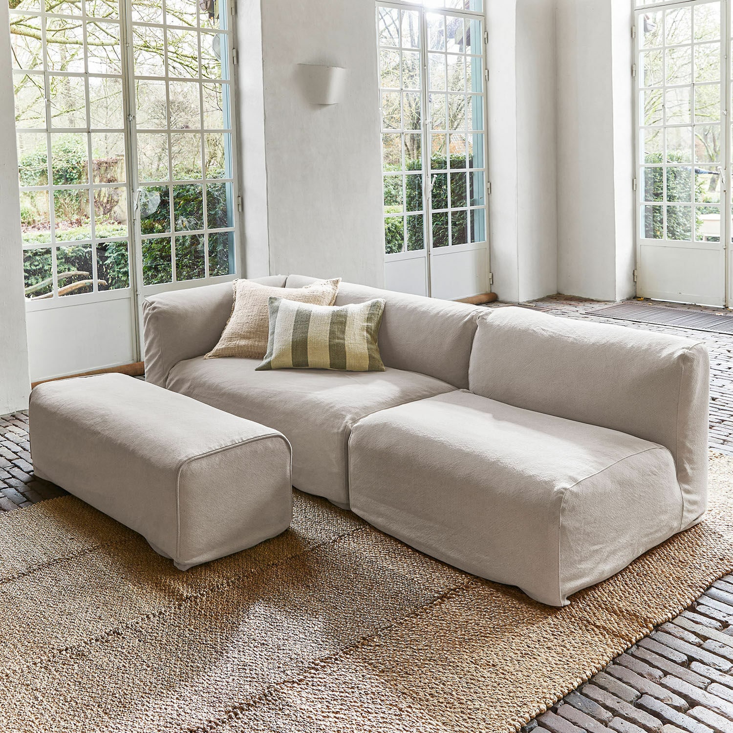 Hocker Riervescemont beige