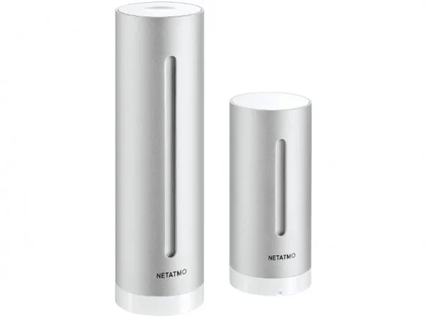 Netatmo NWS01-EC, Aluminium, Indendørs barometer, Indendørs hygrometer, Indendørs termometer, Udendørs barometer, Udendørs..., Barometer, Hygrometer, Termometer, Barometer, Hygrometer, Termometer, Aluminium, Plast, 260 - 1160 kPa