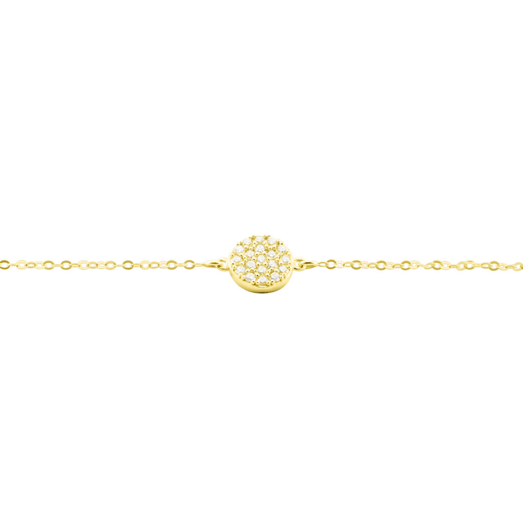 Bracelet Or Jaune Burak Oxyde De Zirconium
