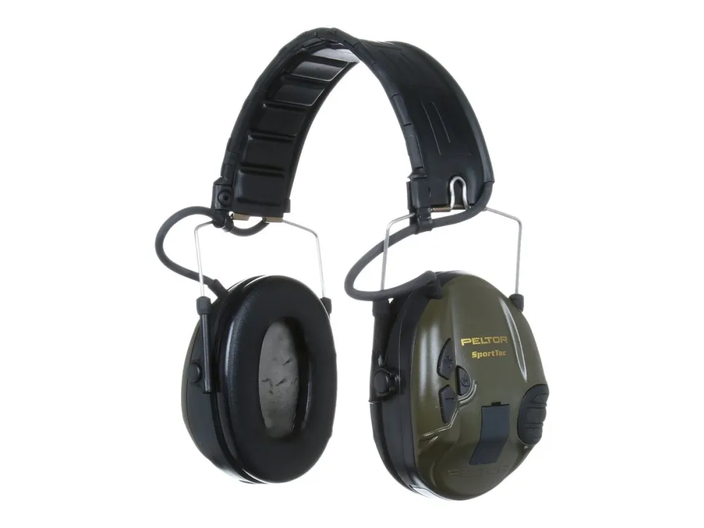 3M Peltor SportTac MT16H210F-478-GN - Hovedtelefoner - fuld størrelse - kablet - orange, olivengrøn