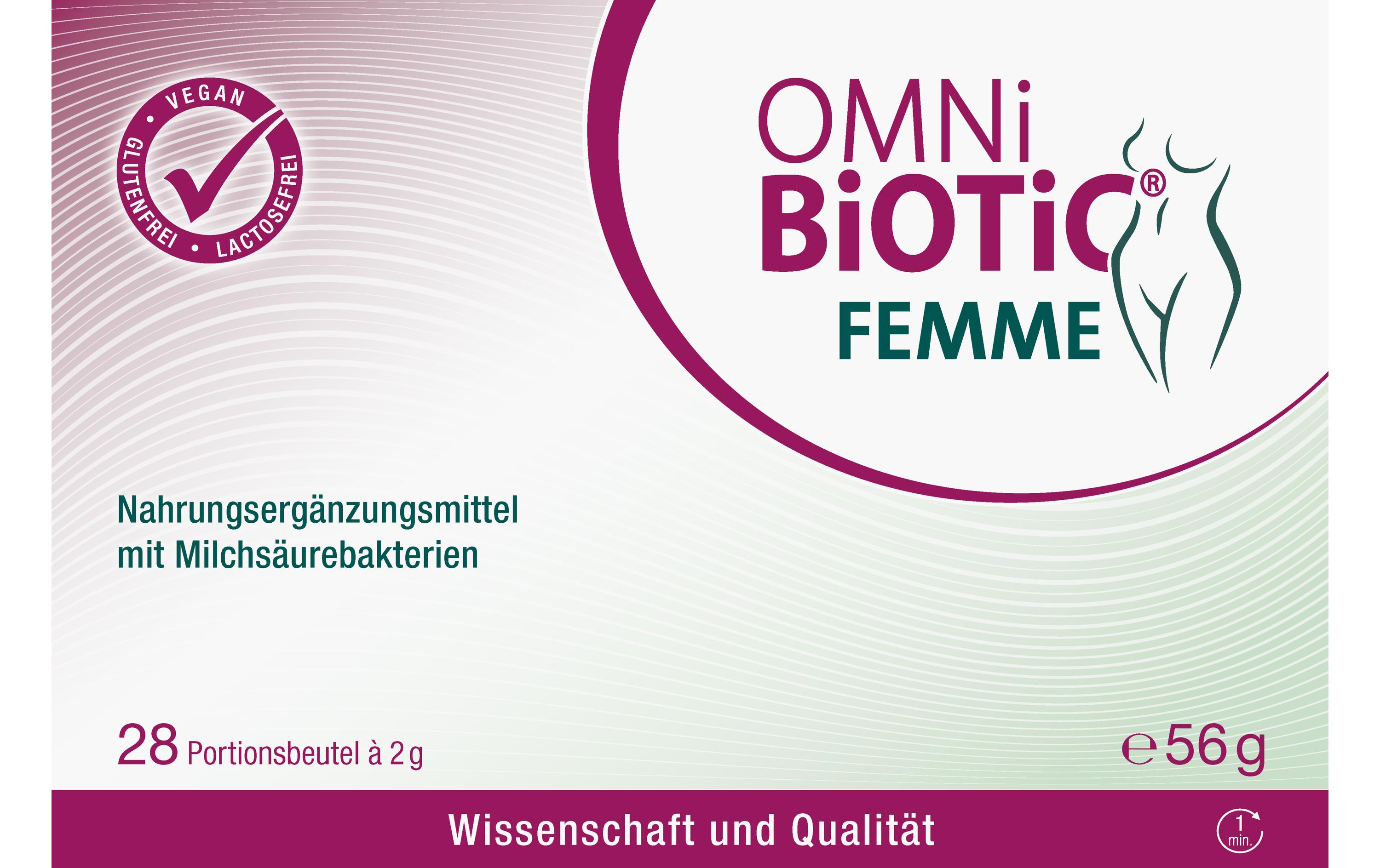 Femme Pulver 28 StückVegane Nahrungsergänzung für eine gesunde Darmflora der Frau