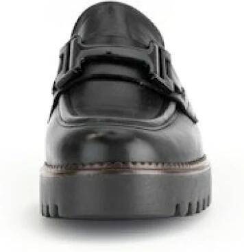 GABOR Loafers Dames 452 Maat: 37 5 Materiaal: Leer Kleur: Zwart