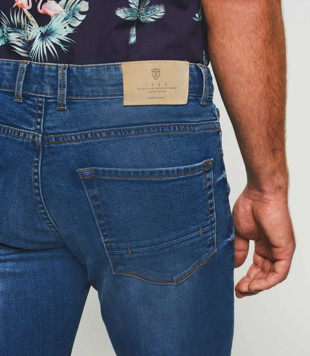 Jean slim délavé bleu moyen TORIDEOUT