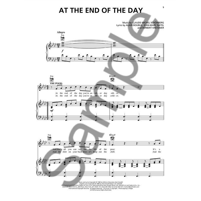 Wise Publications - Les Misérables (Selections From The Movie)