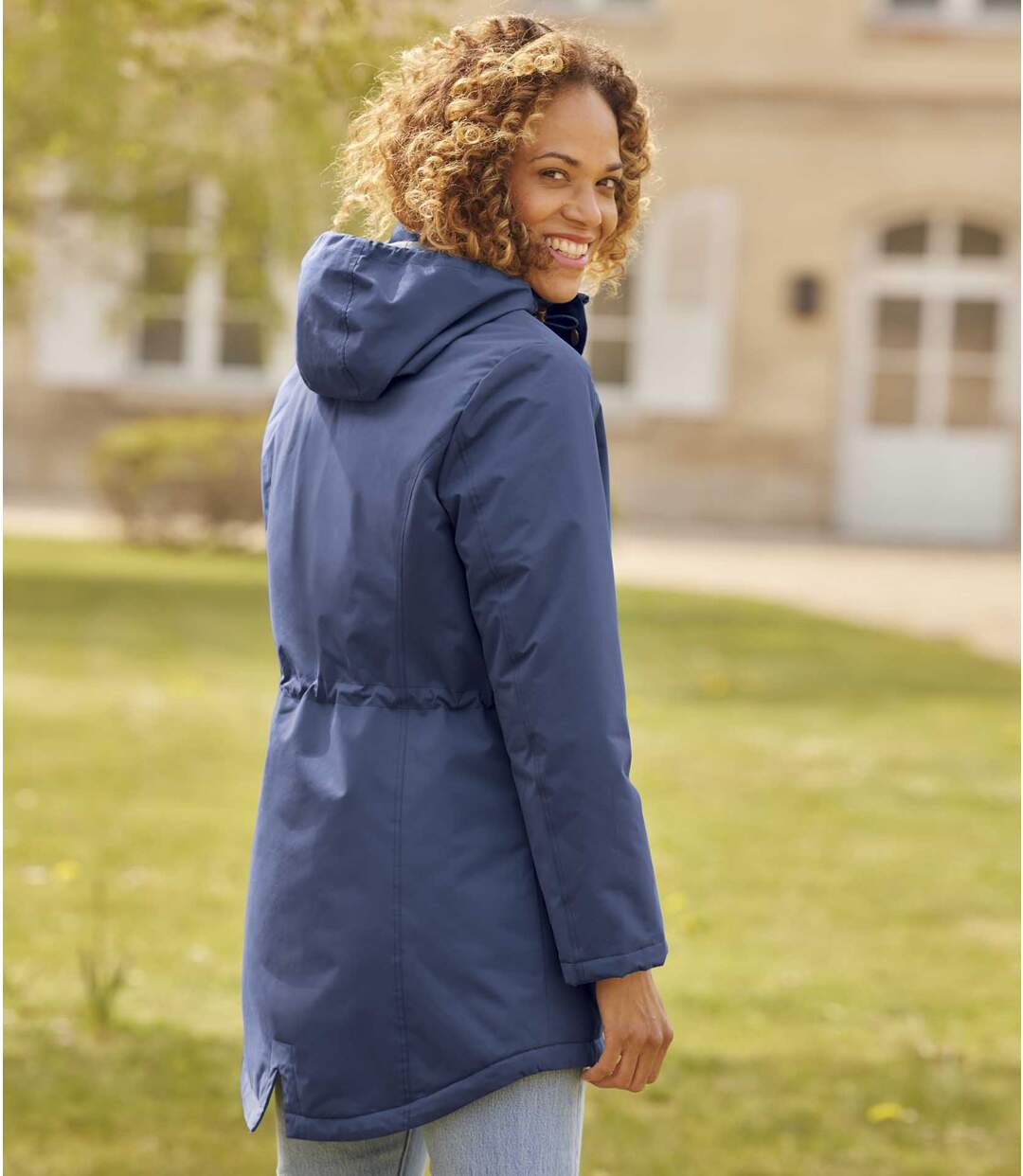 Parka à Capuche Matelassée Tendance
