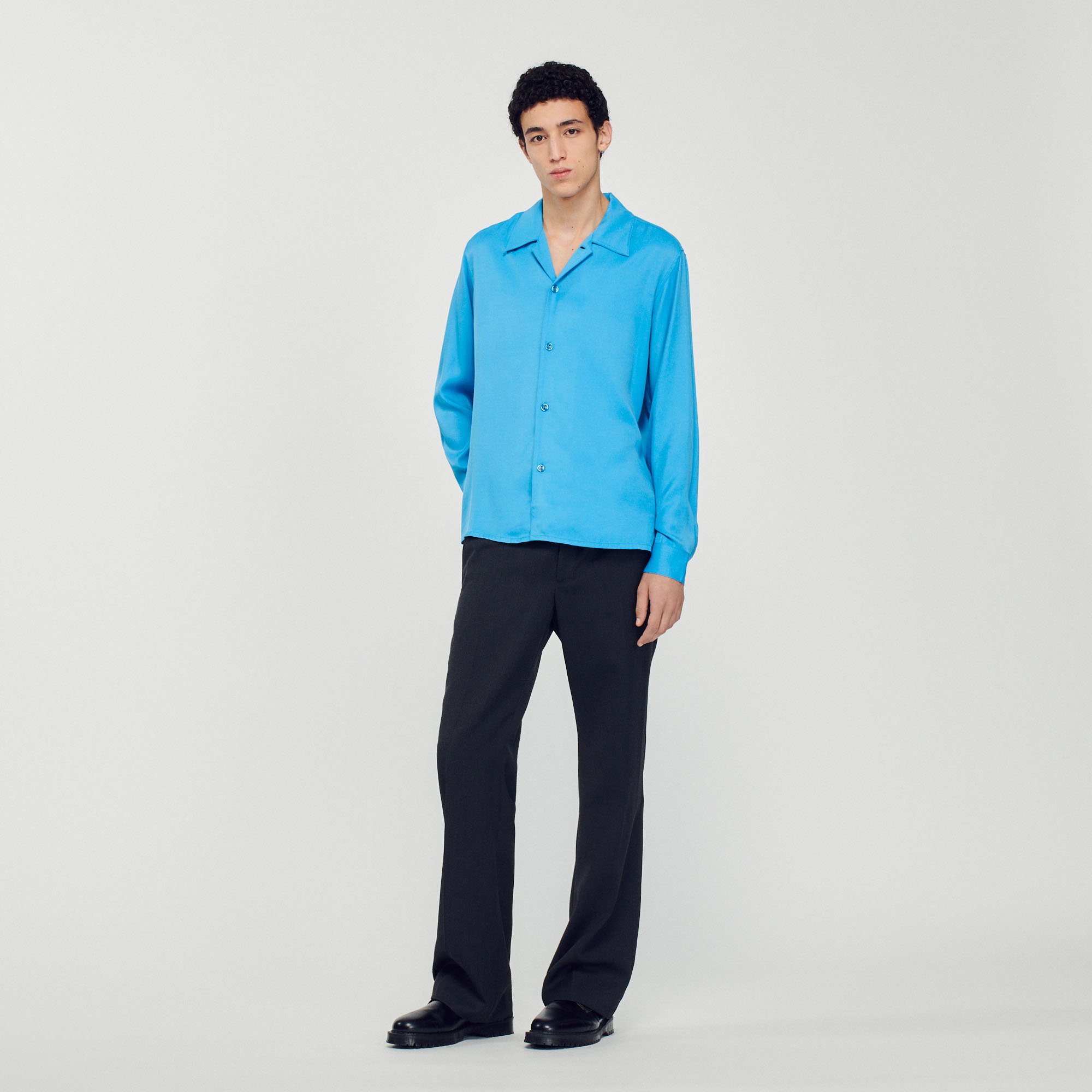 Chemise fluide col requin Homme