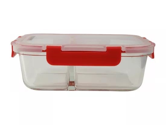 Boîte à repas en verre avec deux compartiments 1000 ml Fackelmann Move