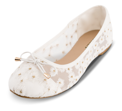 Norrliv Mesh Ballerina Hvid 2416102290