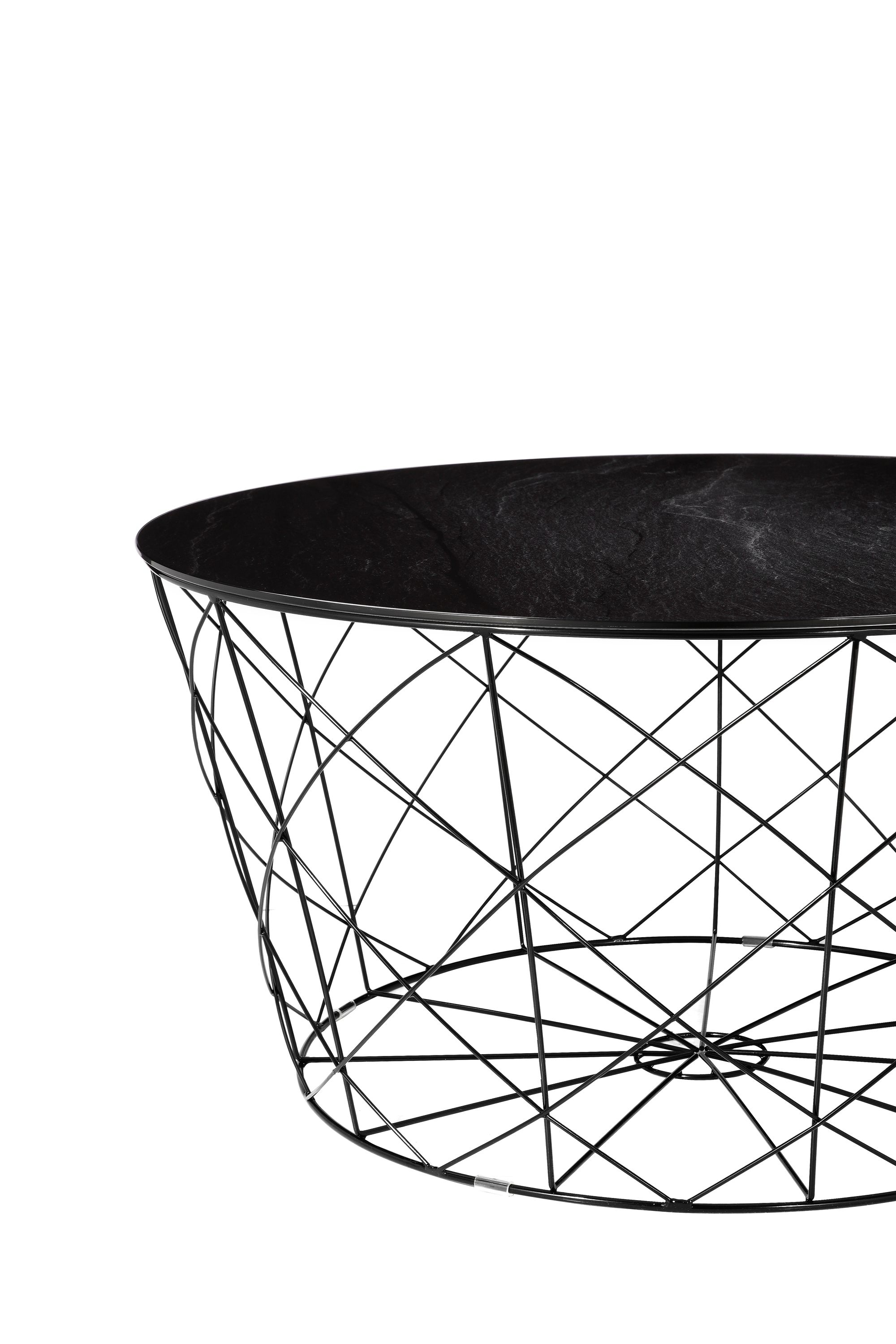 Couchtisch Ø80cm Marmor Optik Glastisch Sofatisch Beistelltisch Wohnzimmer Tisch