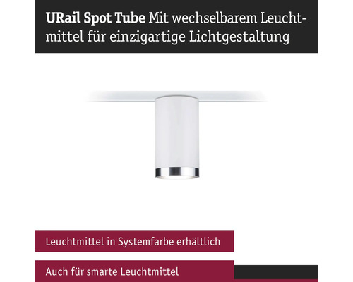 Paulmann URail railspot dimbaar buissignaal wit