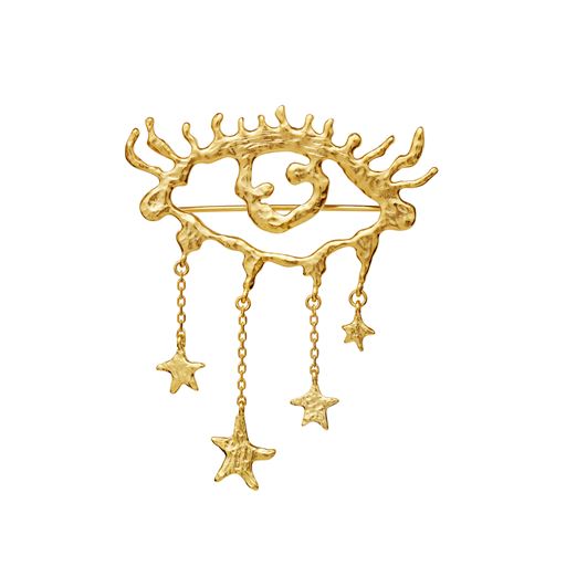 Maanesten Bellatrix Broche, Gold Plated