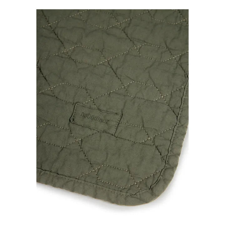 Nobodinoz Couverture matelassée Wabi-Sabi | Vert kaki