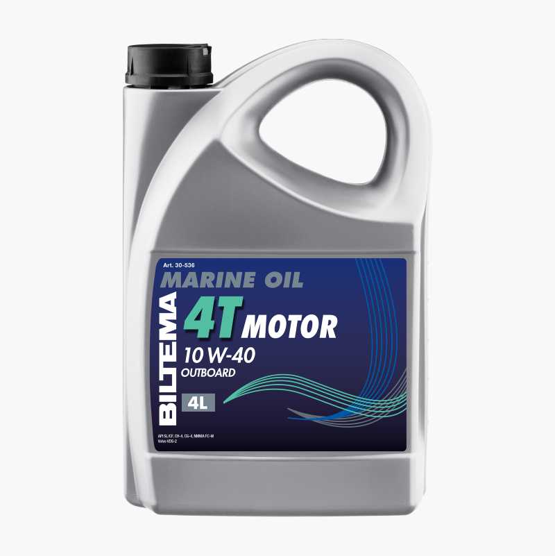 Firetakts påhengsmotorolje, 10W-40, 4 liter