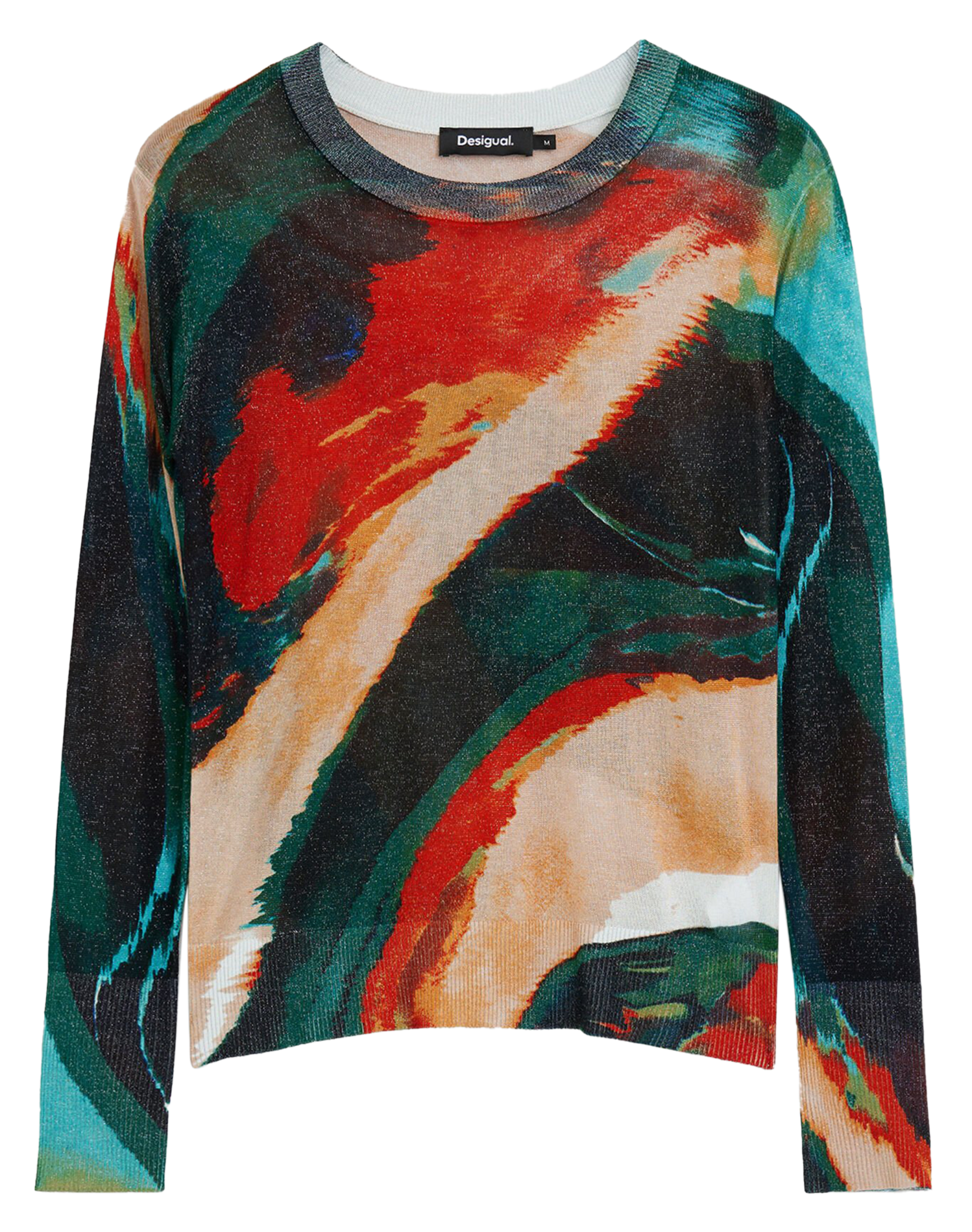 Pull en maille fine Arty dégradé | Vert