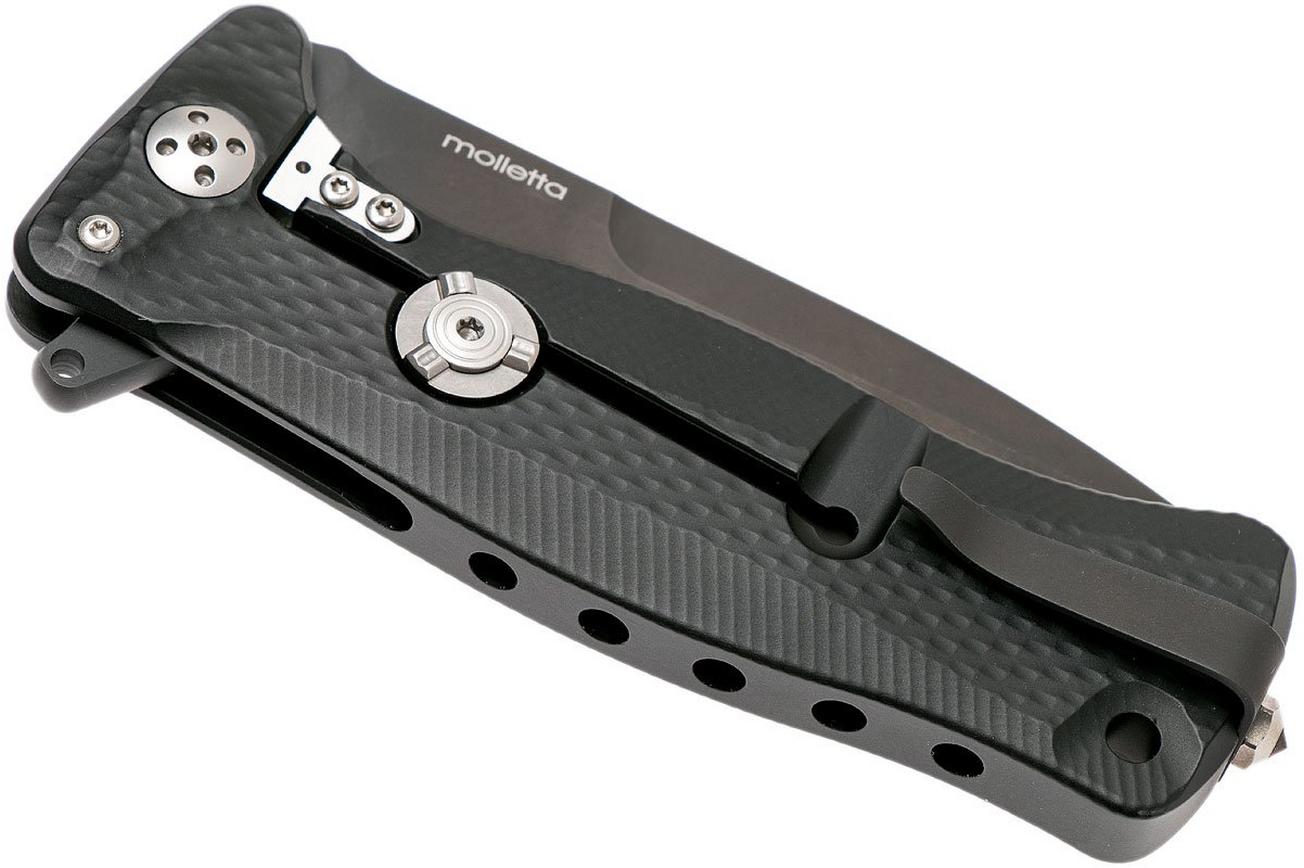 LionSteel SR11 Aluminum Black, black blade, SR11 A BB zakmes