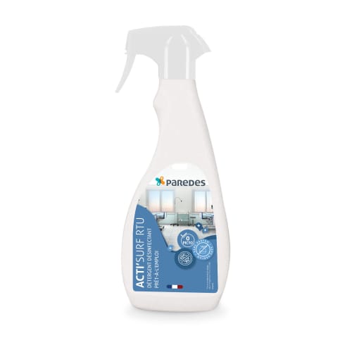 Détergent désinfectant Paredes Acti'Surf RTU pulvérisateur de 750ml