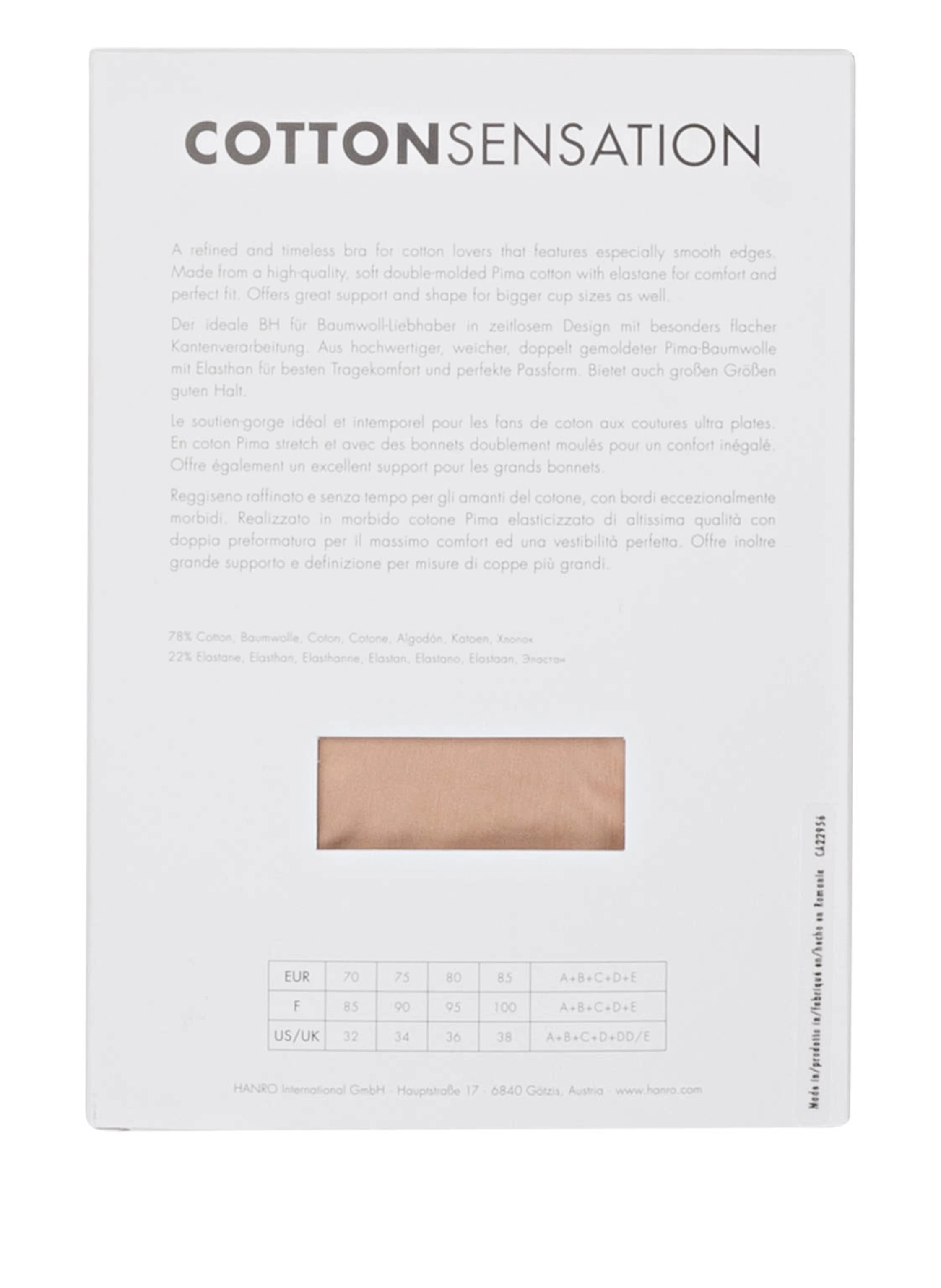 HANRO Triangel-BH COTTON SENSATION