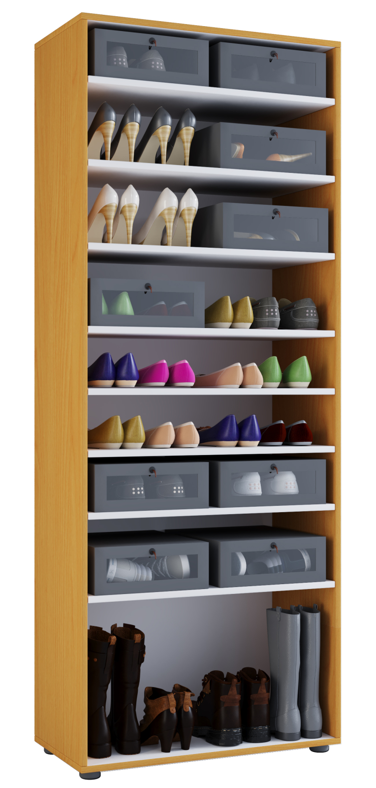 Schuhregal VANDOL l - Buche - 71 cm breit