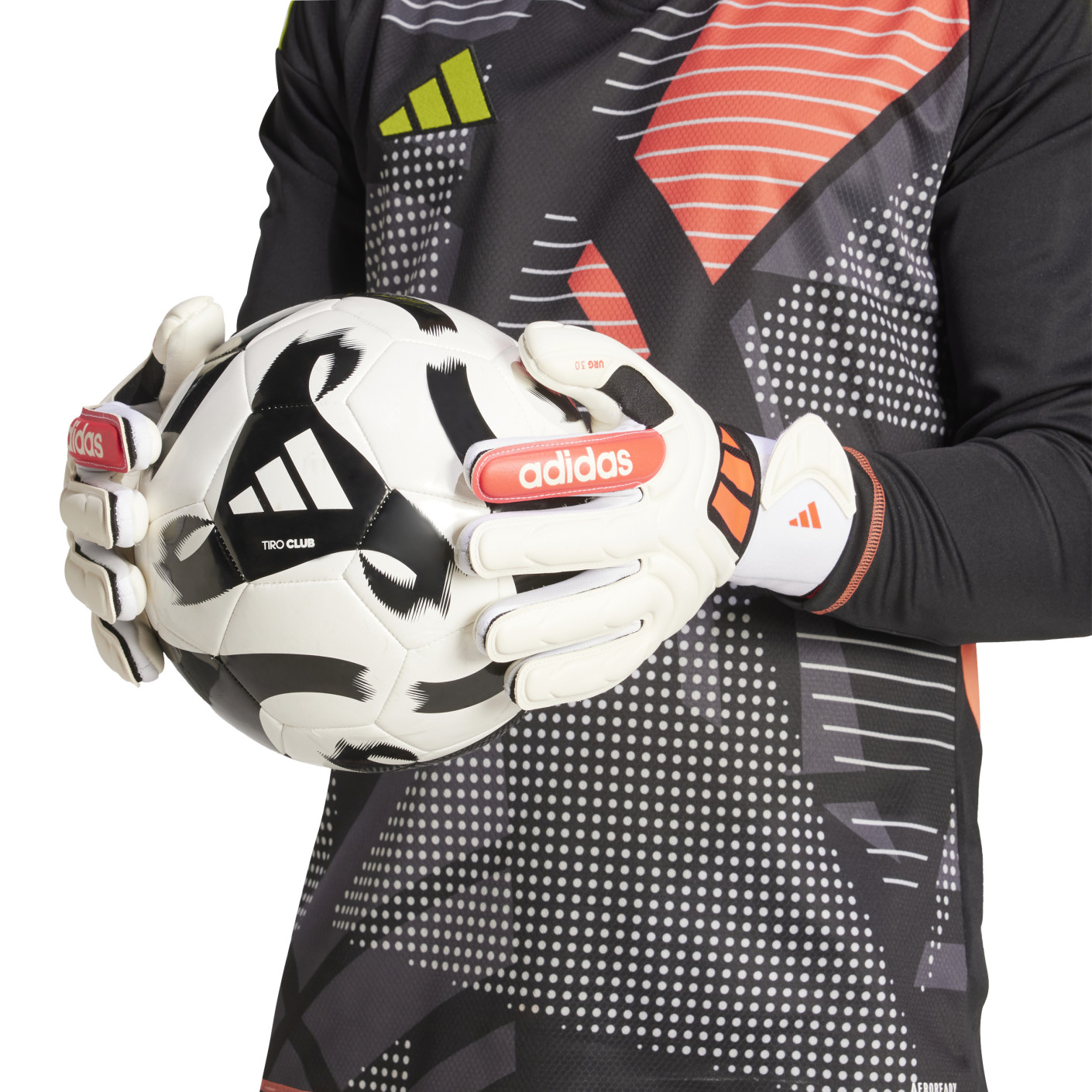 Adidas Copa League Keepershandschoenen Wit Rood Zwart