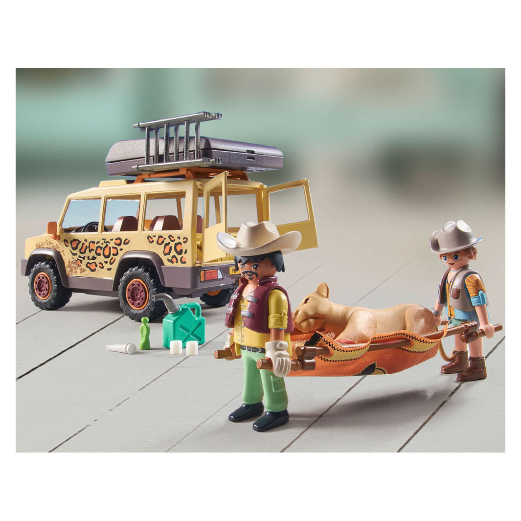 Playmobil Wiltopia met de Terreinwagen bij de Leeuwen - 7129