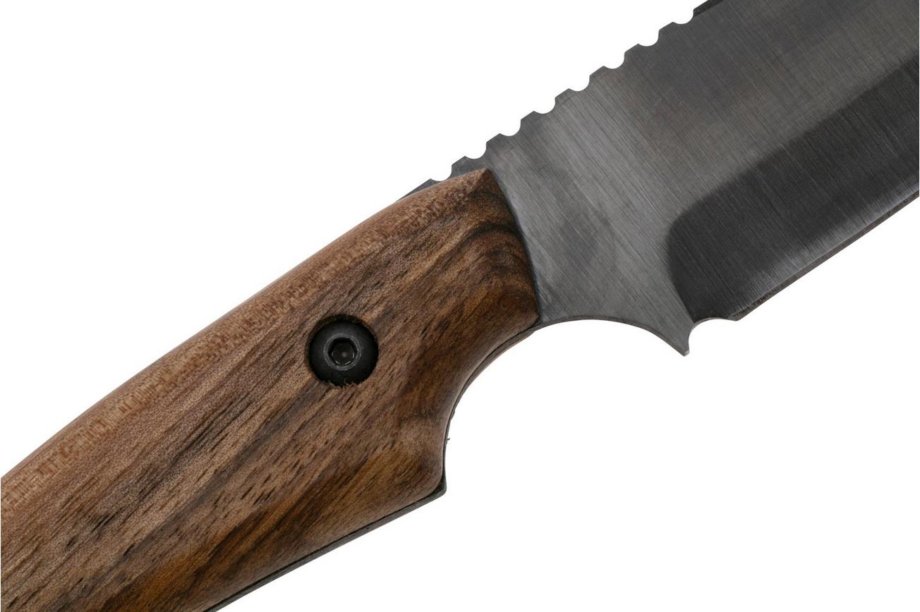 Beavercraft HGK6 Black 1066, Walnut, vaststaand mes