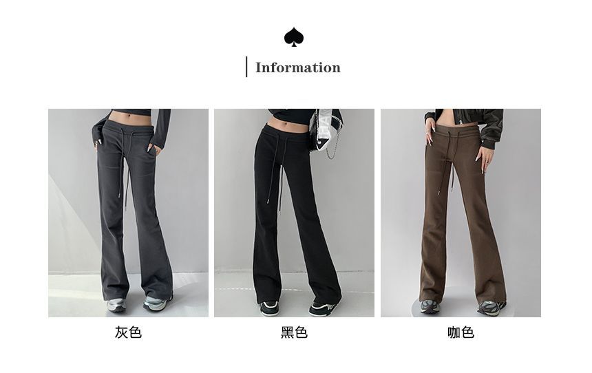 Shira - Lage taille bootcut joggingbroek