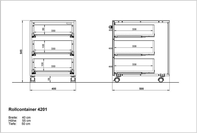 XORA Rollcontainer MATERNO
