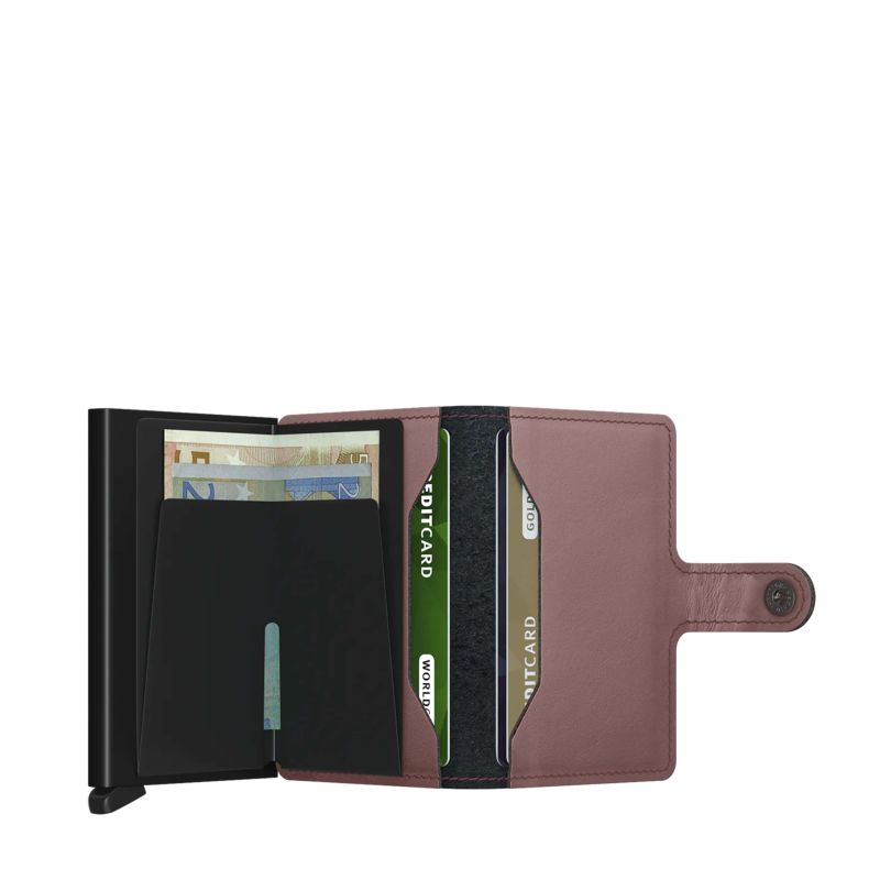 Porte-cartes Miniwallet Matte anti-RFID 10.2 cm Rose