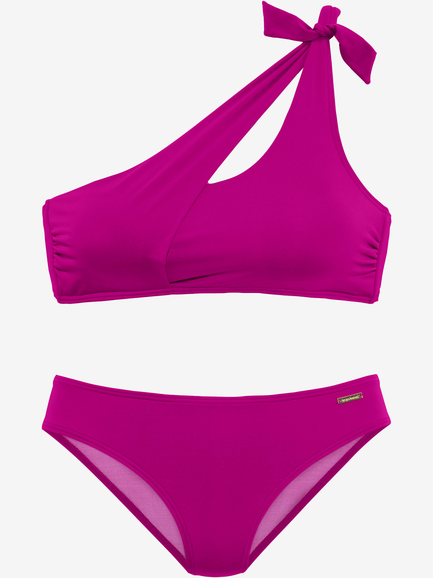 Bikini bustier coupe asymétrique