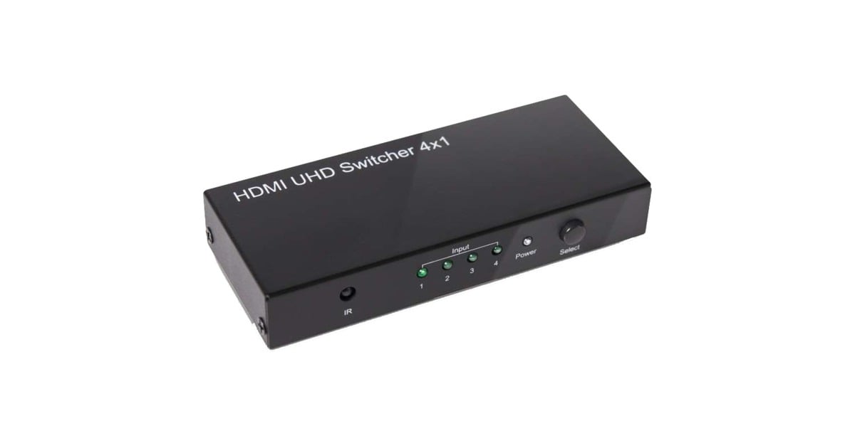 Club 3DHDMI 2.0 UHD Switchbox 4 ports adapter  (Zwart, CSV-1370)