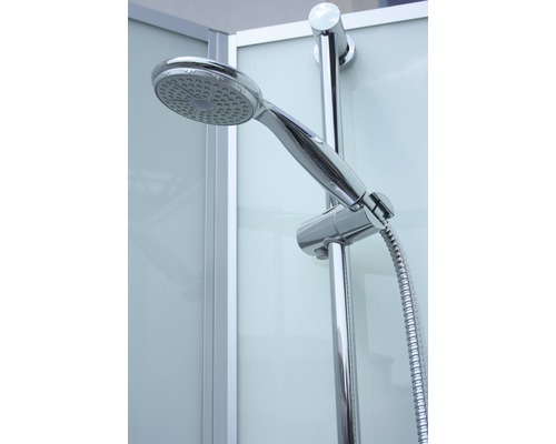 Complete douche-unit SCHULTE Korfu 89 x 89 x 202 cm aluminium-natuur