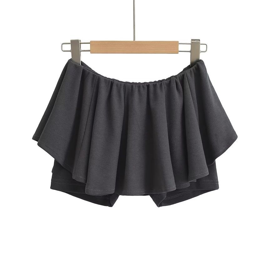 Osion - Balletcore halfhoge effen rok