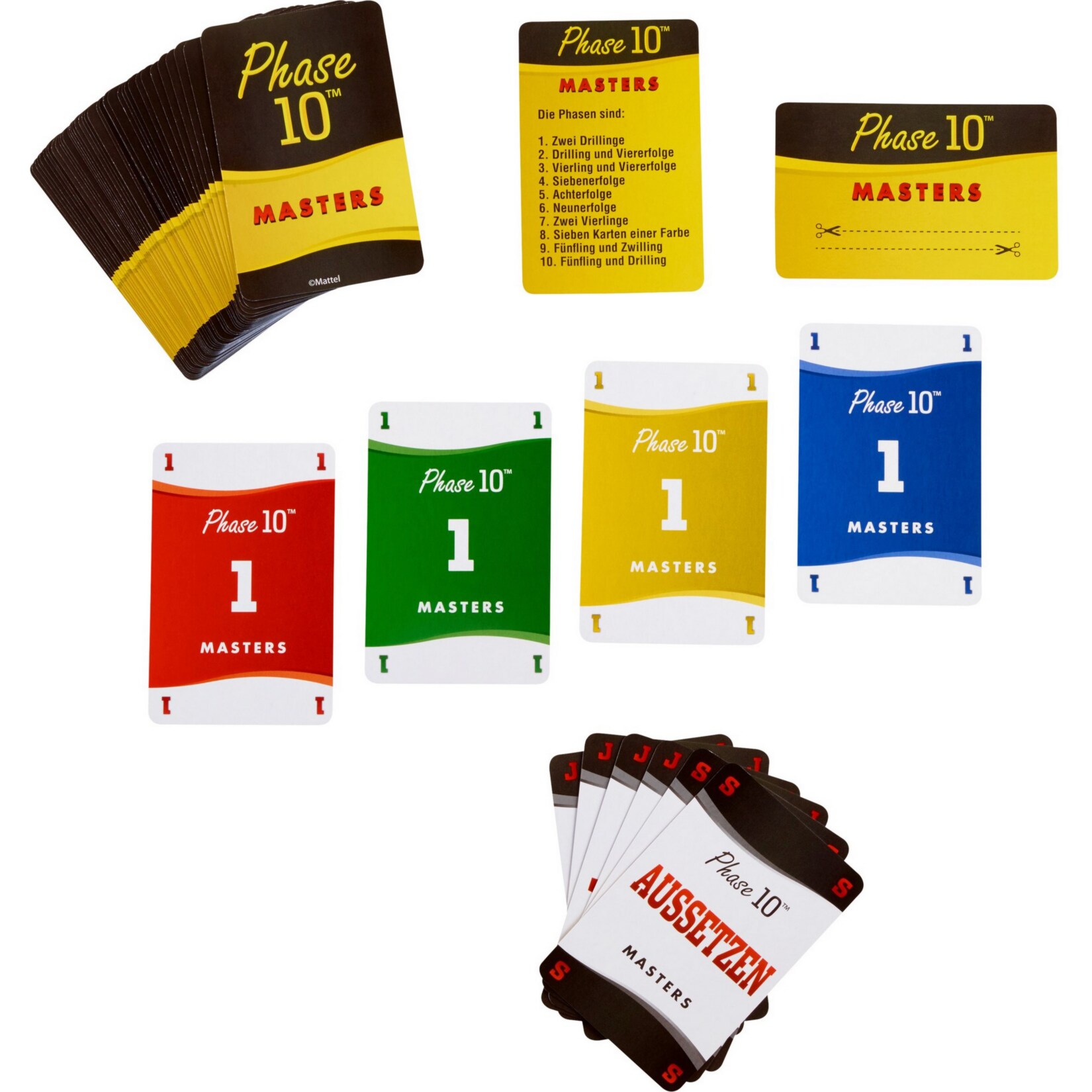 Mattel Kartenspiel Phase 10 Masters Kartenspiel