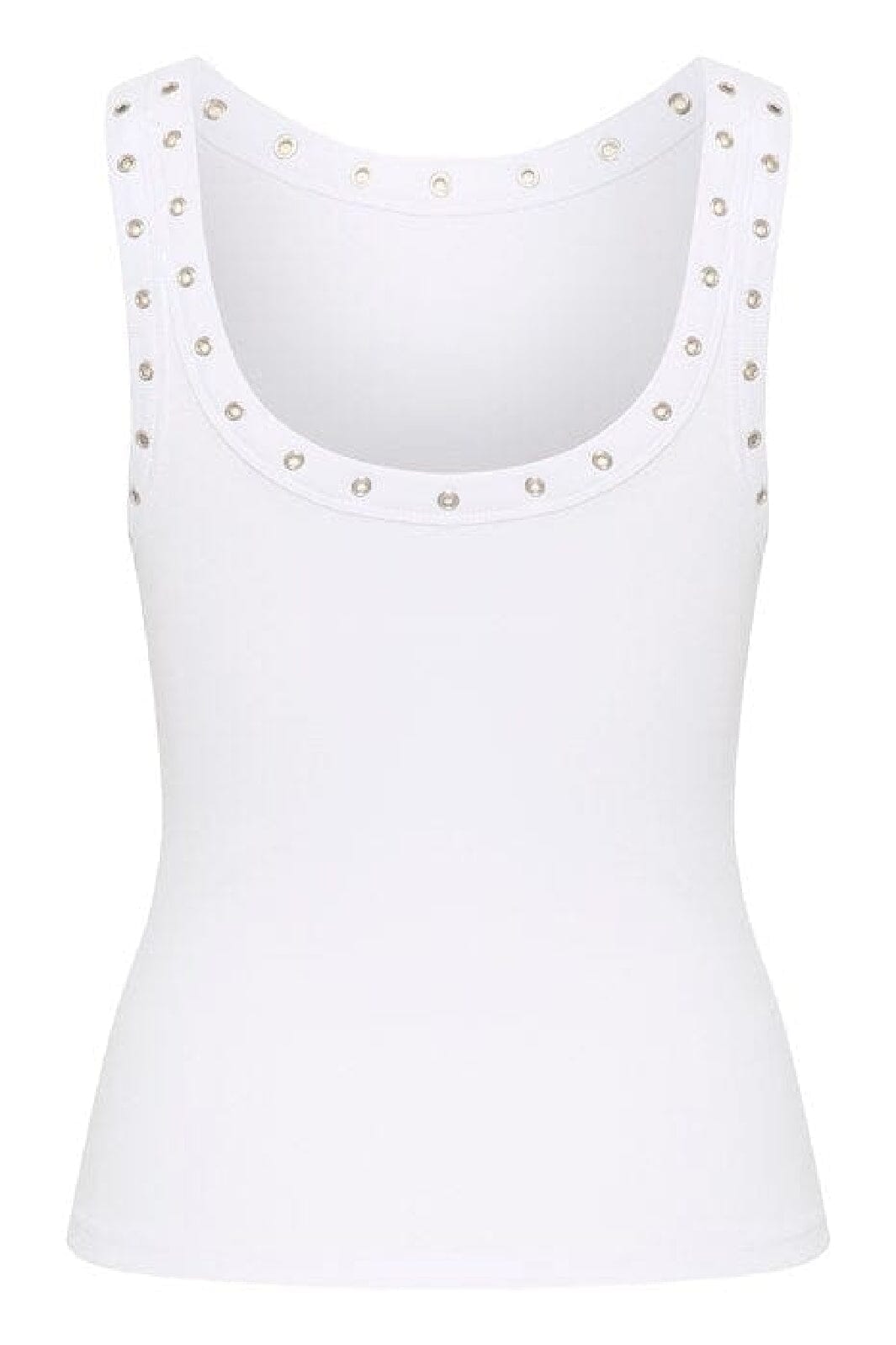 Gestuz DrewGZ eyelet tank top bright white