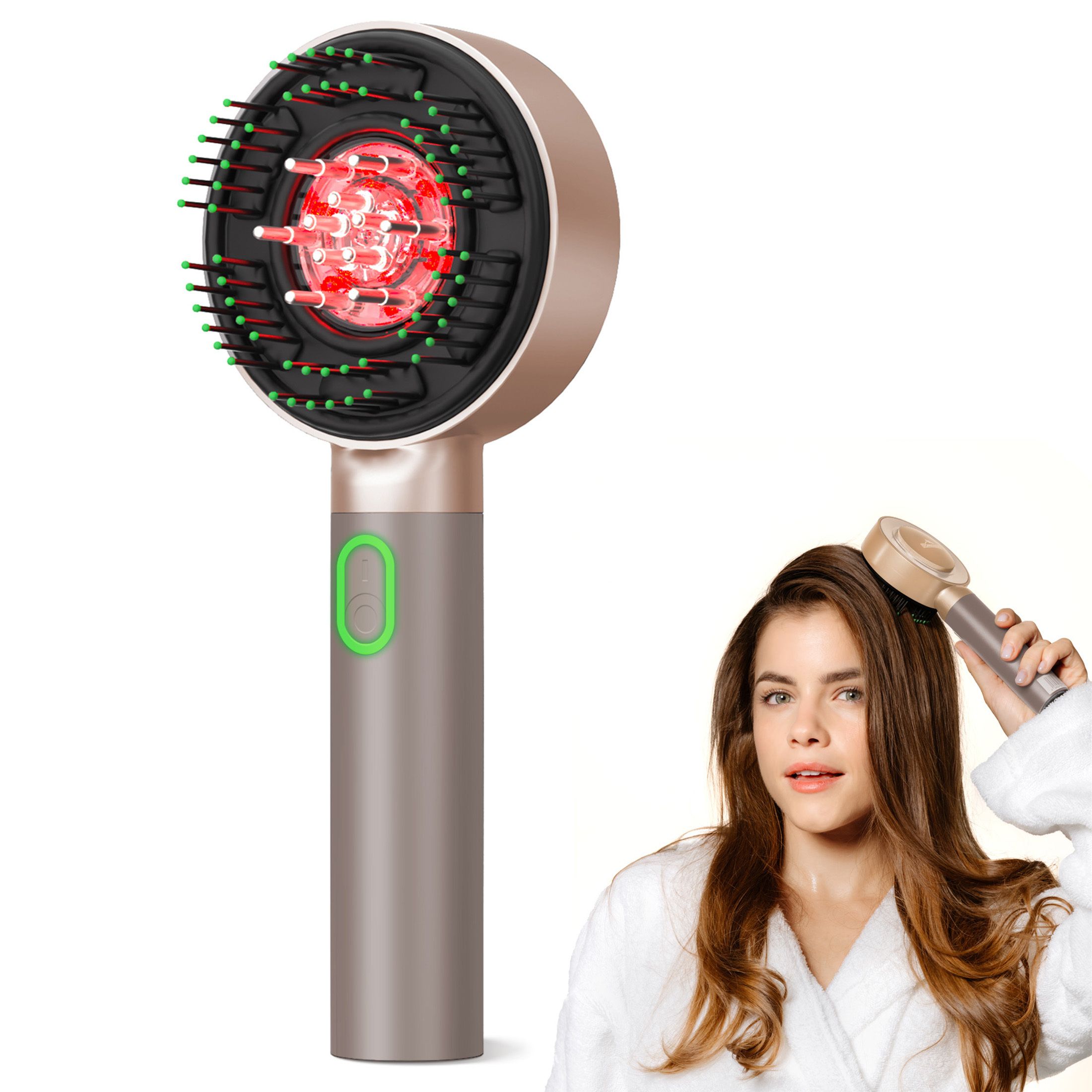 Kopfmassagegerät MIO mit Rotlicht und Ölanwendung