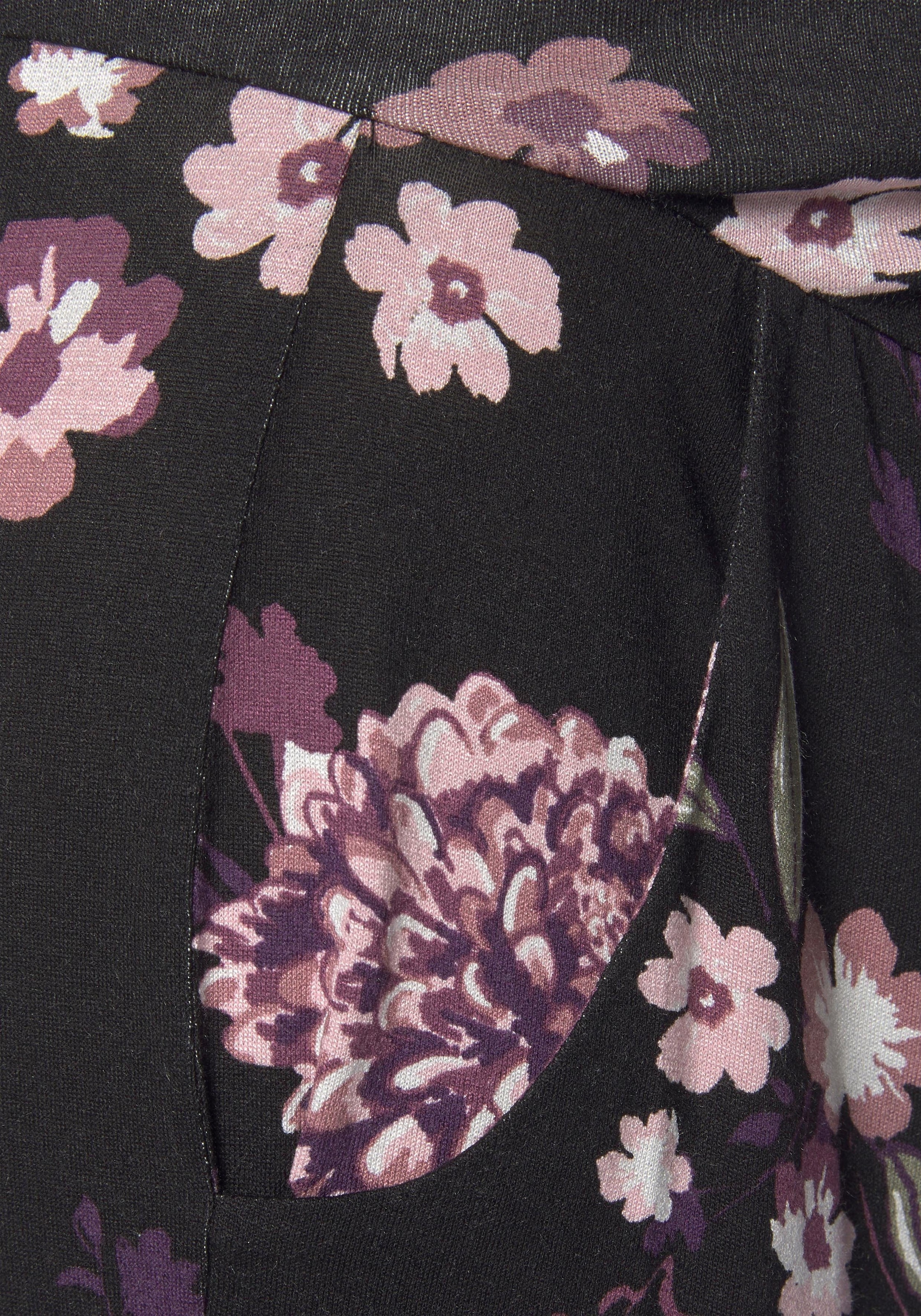Neun Monate Umstandshose »Haremshose für Schwangerschaft und Stillzeit«  , in bequemer Passform und mit Blumenmuster