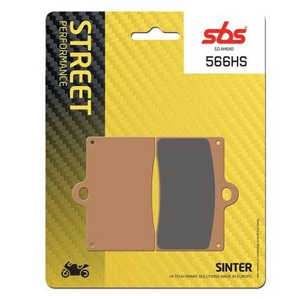 Plaquettes de freins SBS 566HS Sinter Métal Fritté avant
