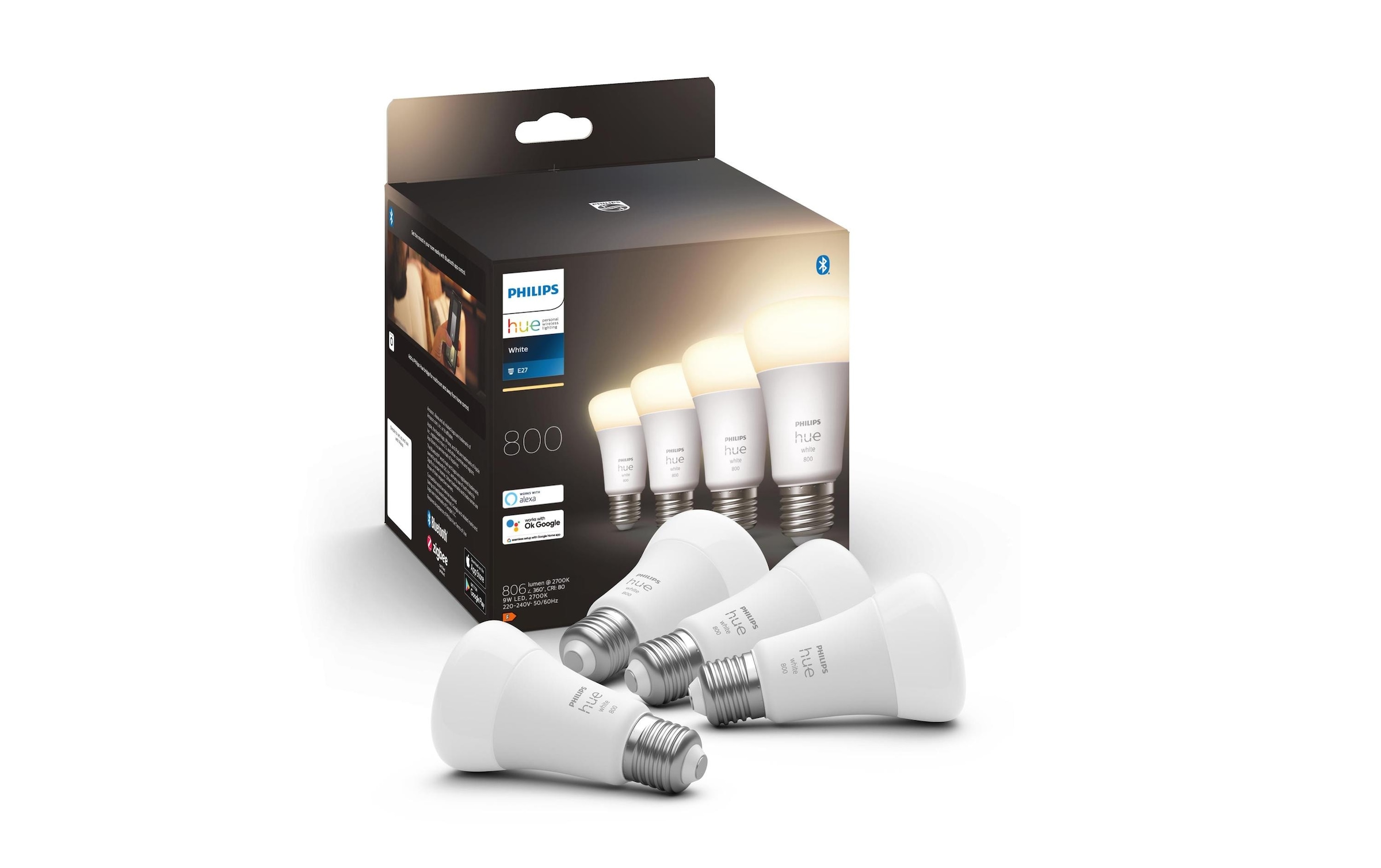 Philips Hue Spezialleuchtmittel »White, 9 W« E27 Warmweiss