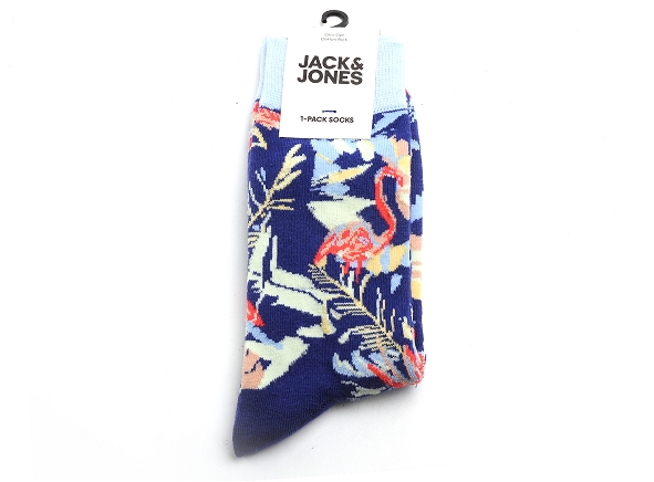 Jack and jones famille accessoires jacbird flower sock bleu