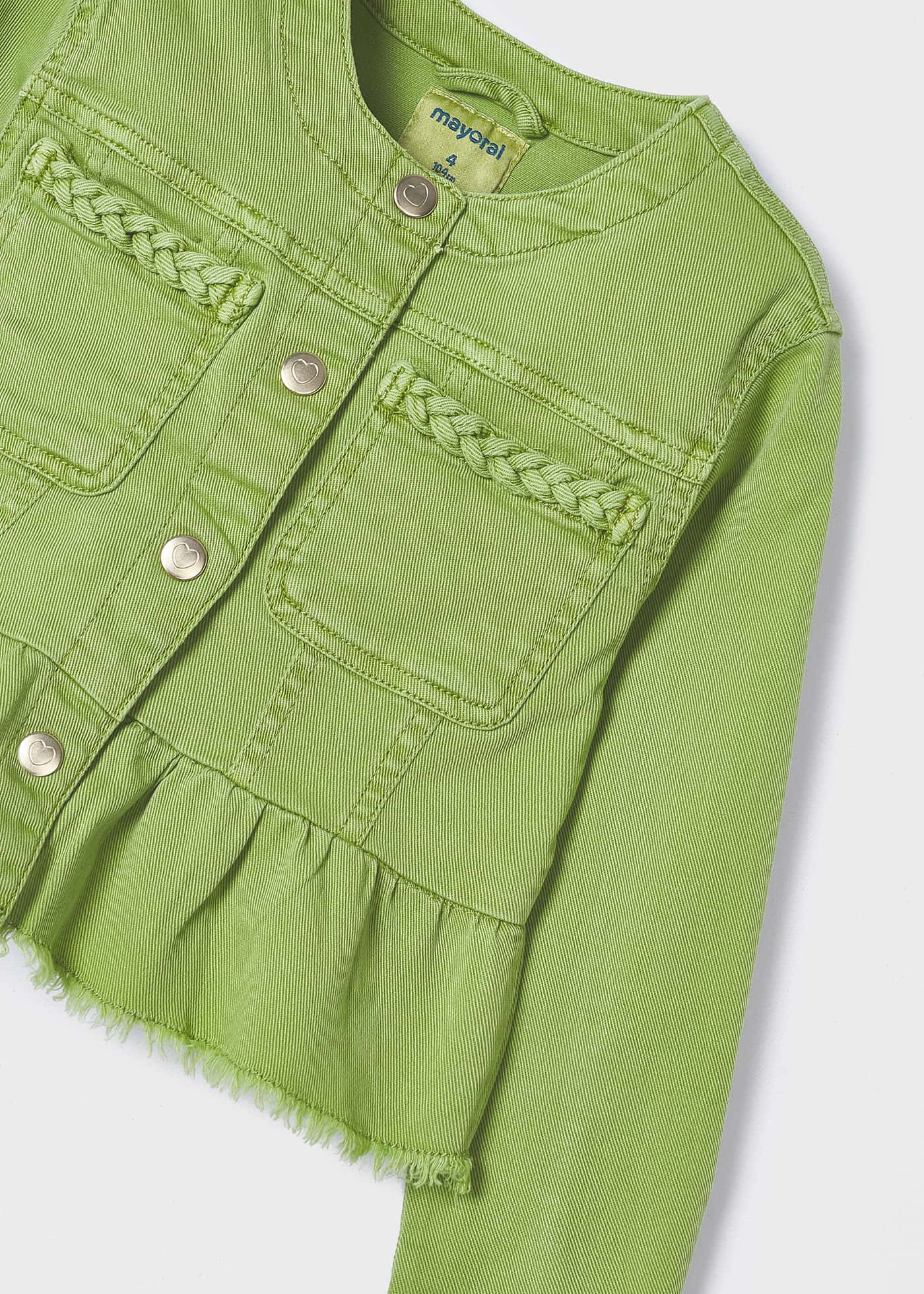 Jaqueta feminina Better Cotton com babados, Apple