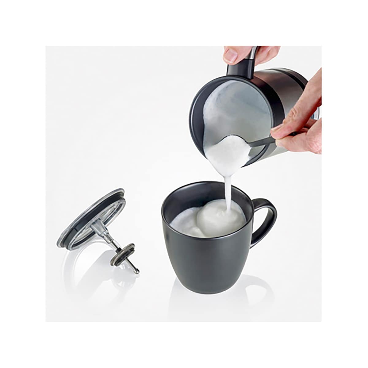 Severin Milk frother 450 watt Black/Steel