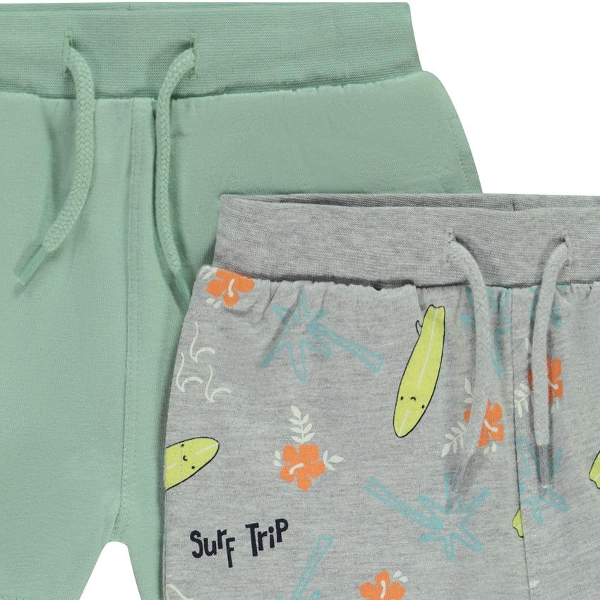 Lot de 4 bermudas fantaisie pour bébé garçon - Jaune