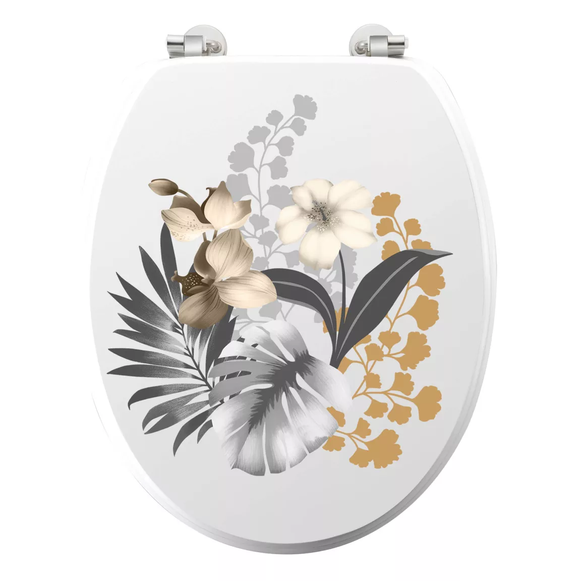 Abattant WC bois (37 x 46 cm) Kelly Blanc