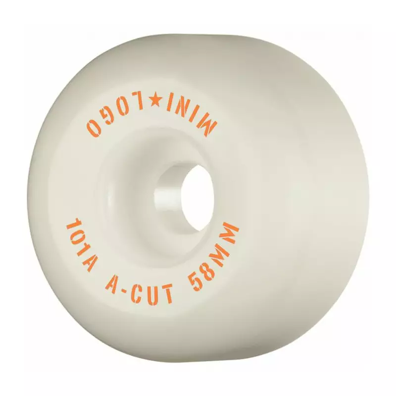Roues skate MINI LOGO (x4) A-Cut II Blanc 101A 58mm