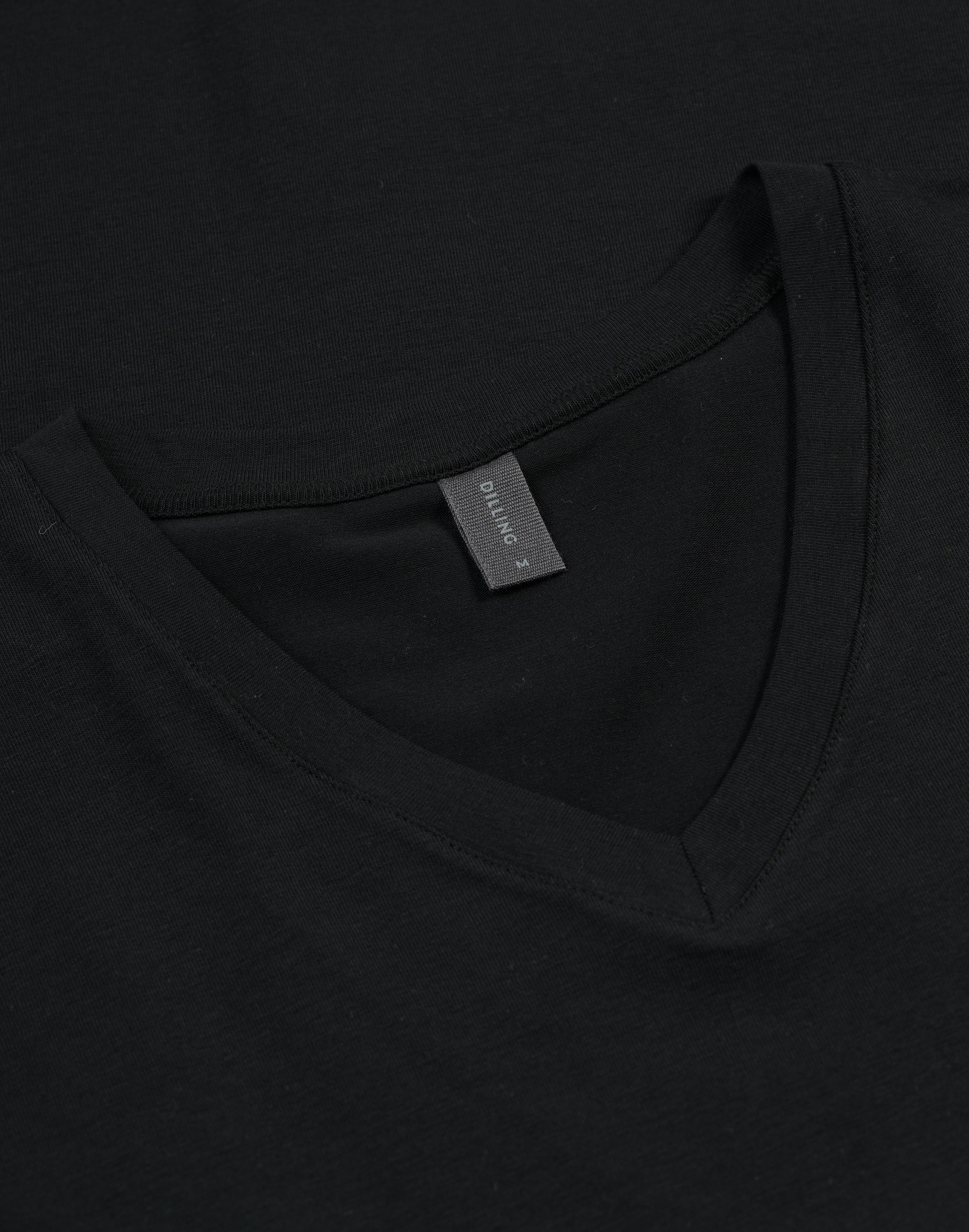 T-shirt met v-hals voor heren in Wit