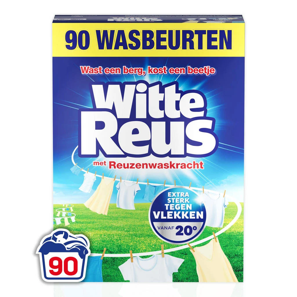 Is net zo goed als AriëlPoeder - Waspoeder - Witte Was - Grootverpakking - 90 wasbeurten