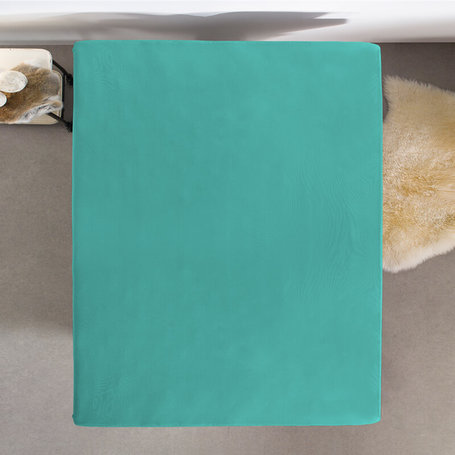 HC Dubbel Jersey Hoeslaken - Turquoise