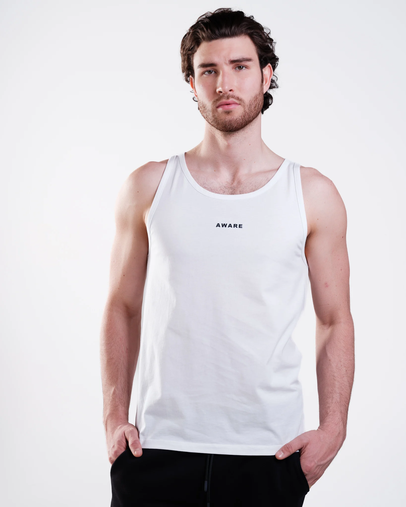 AWARE Tank Top White